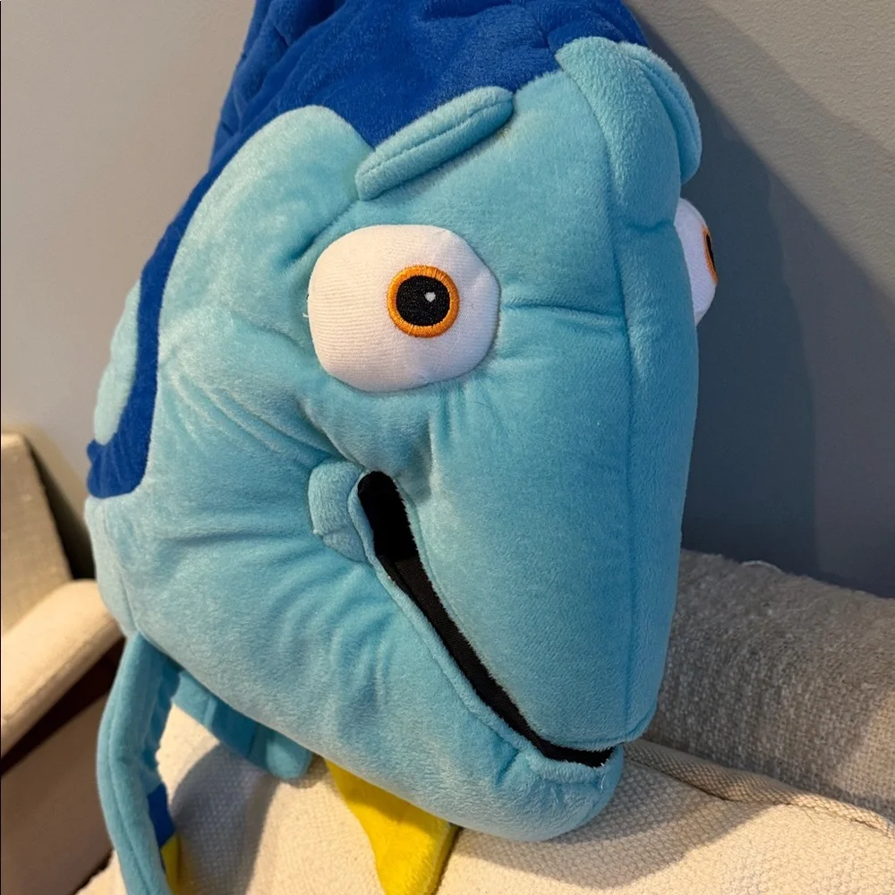 Blue and Yellow Fish Plush Dory Costume one size